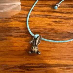 NEW Bunny light blue Bracelet gift adjustable Easter Child Adult